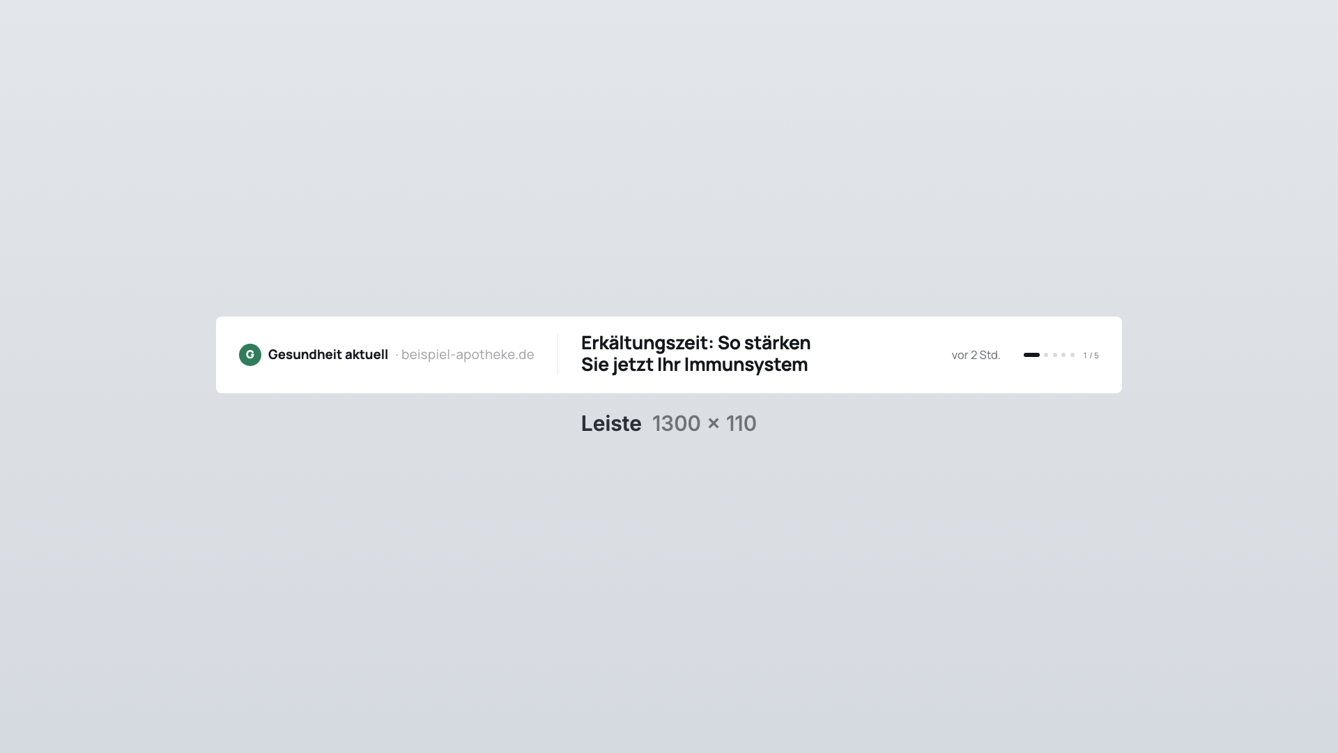 RSS-Feed in der Ansicht Leiste
