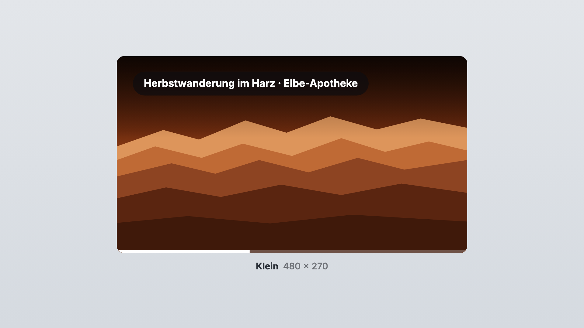 YouTube in der Ansicht Klein