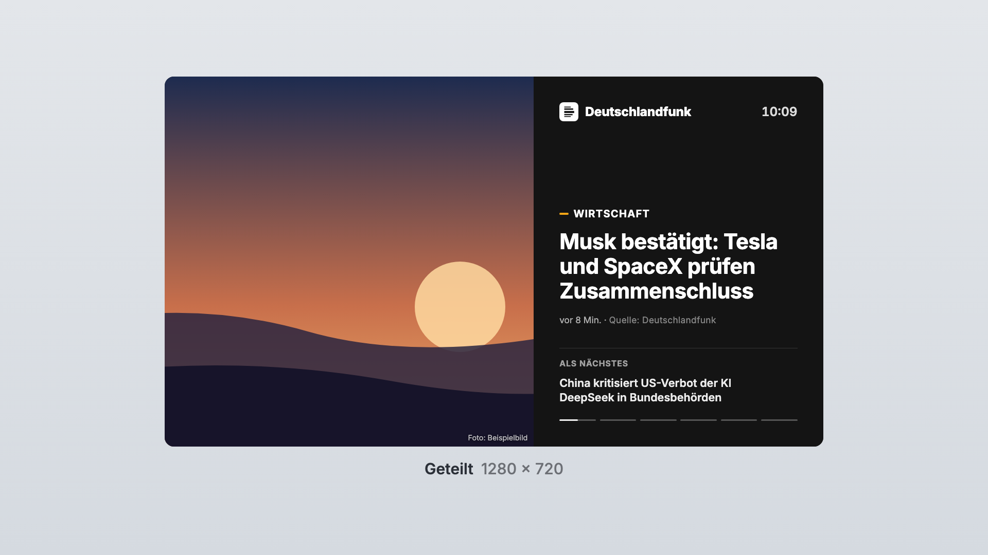 Deutschlandfunk in der Ansicht Geteilt