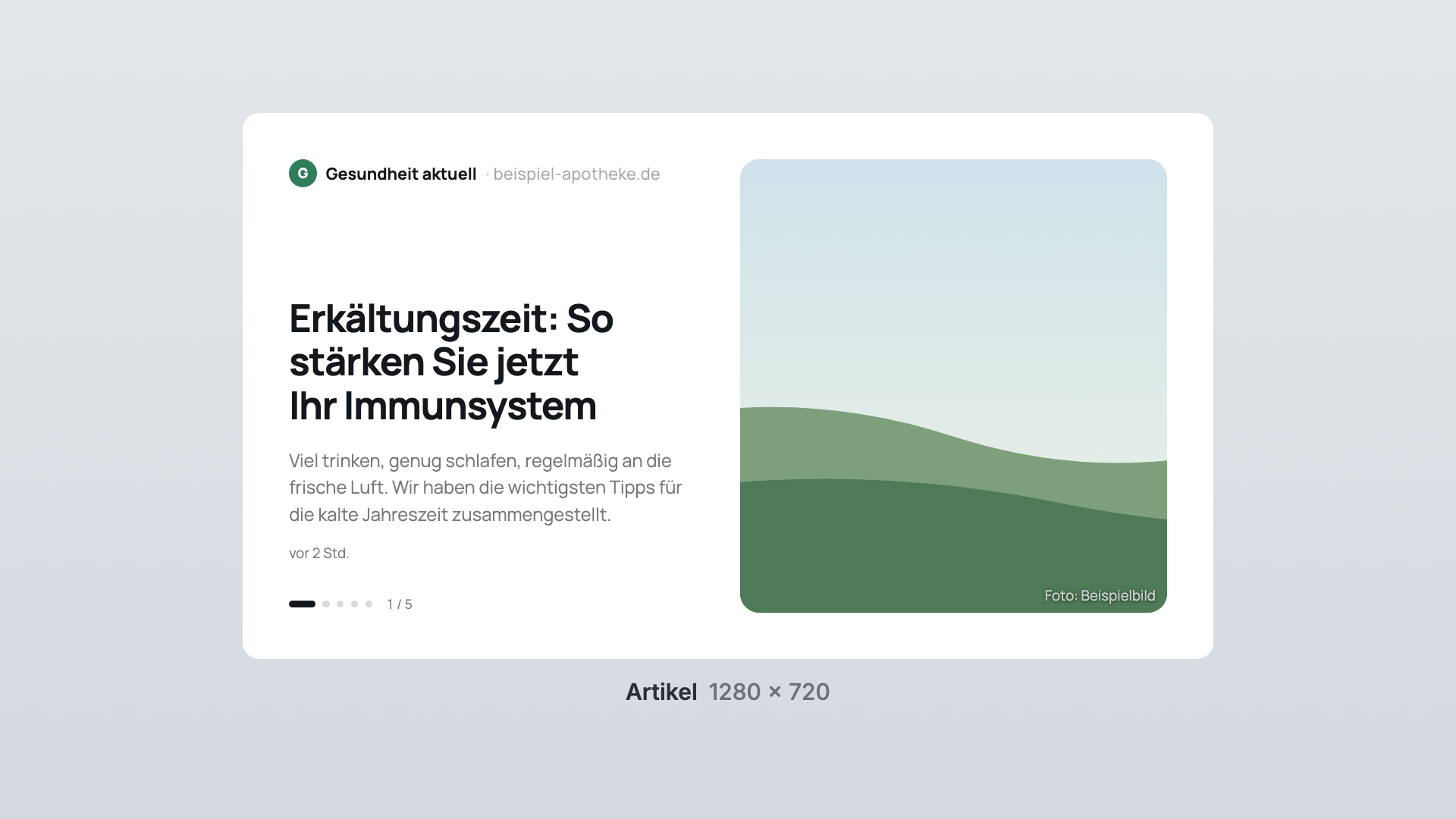 RSS-Feed in der Ansicht Artikel