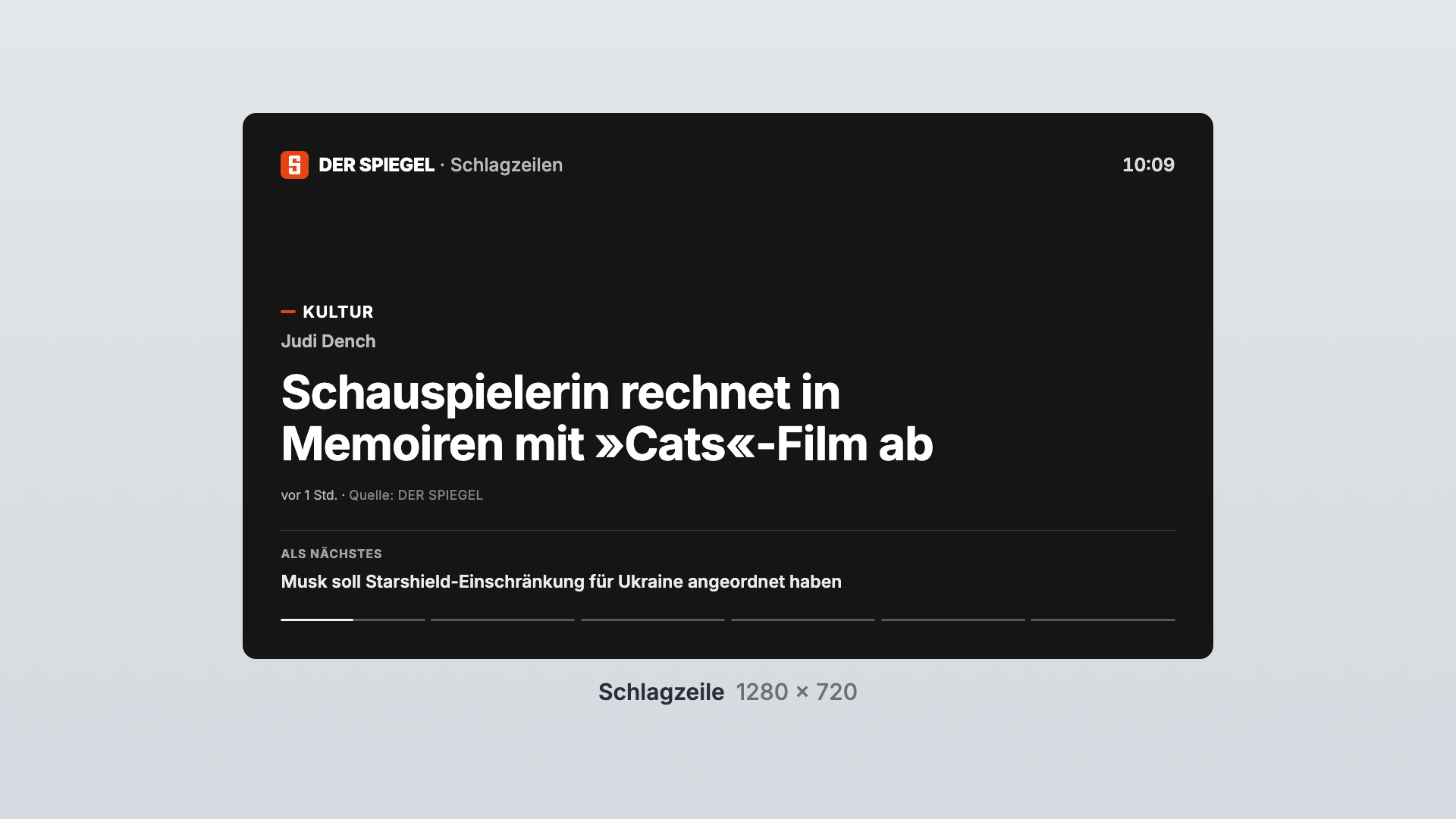 DER SPIEGEL in der Ansicht Schlagzeile