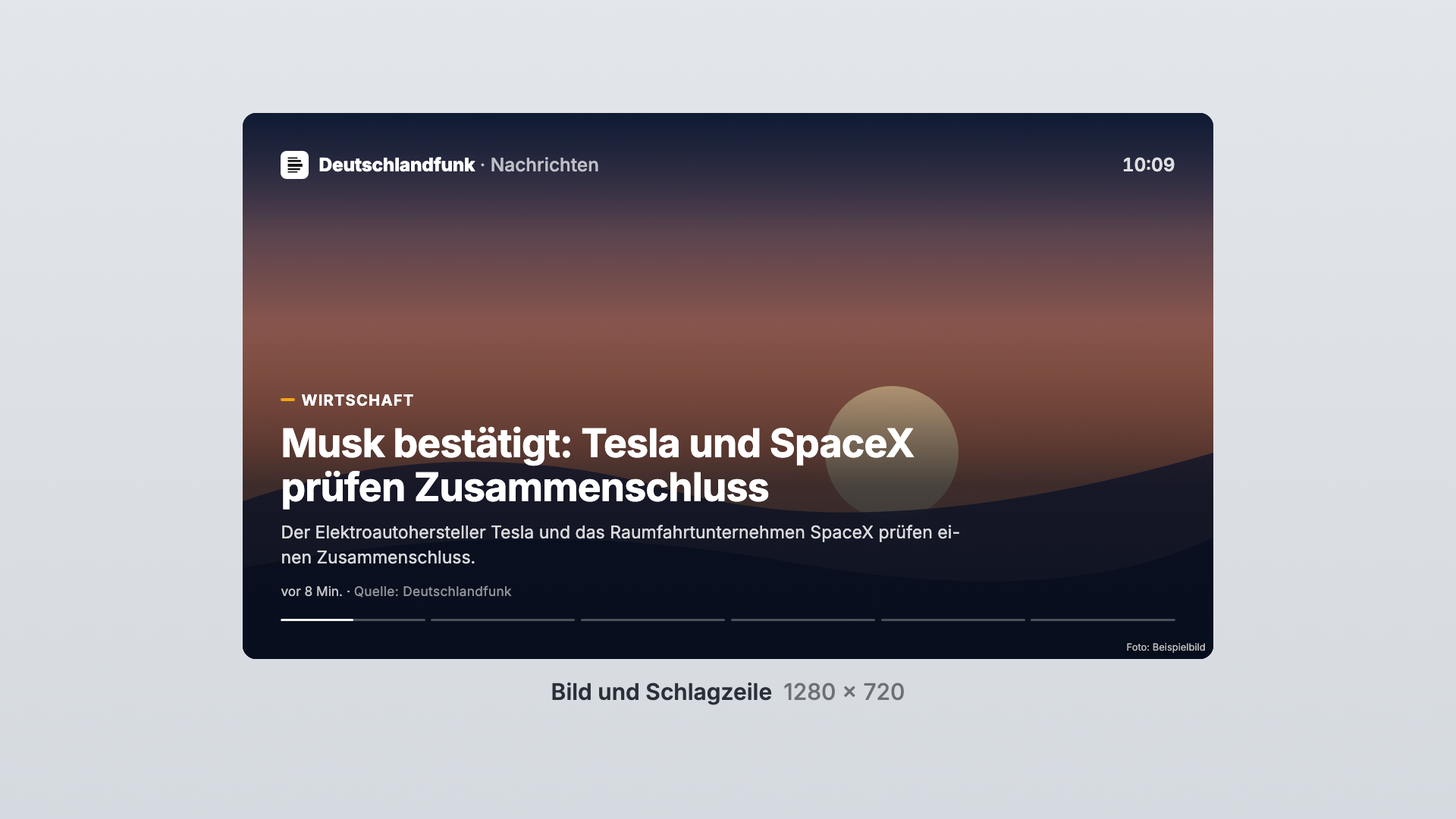 Deutschlandfunk in der Ansicht Bild und Schlagzeile