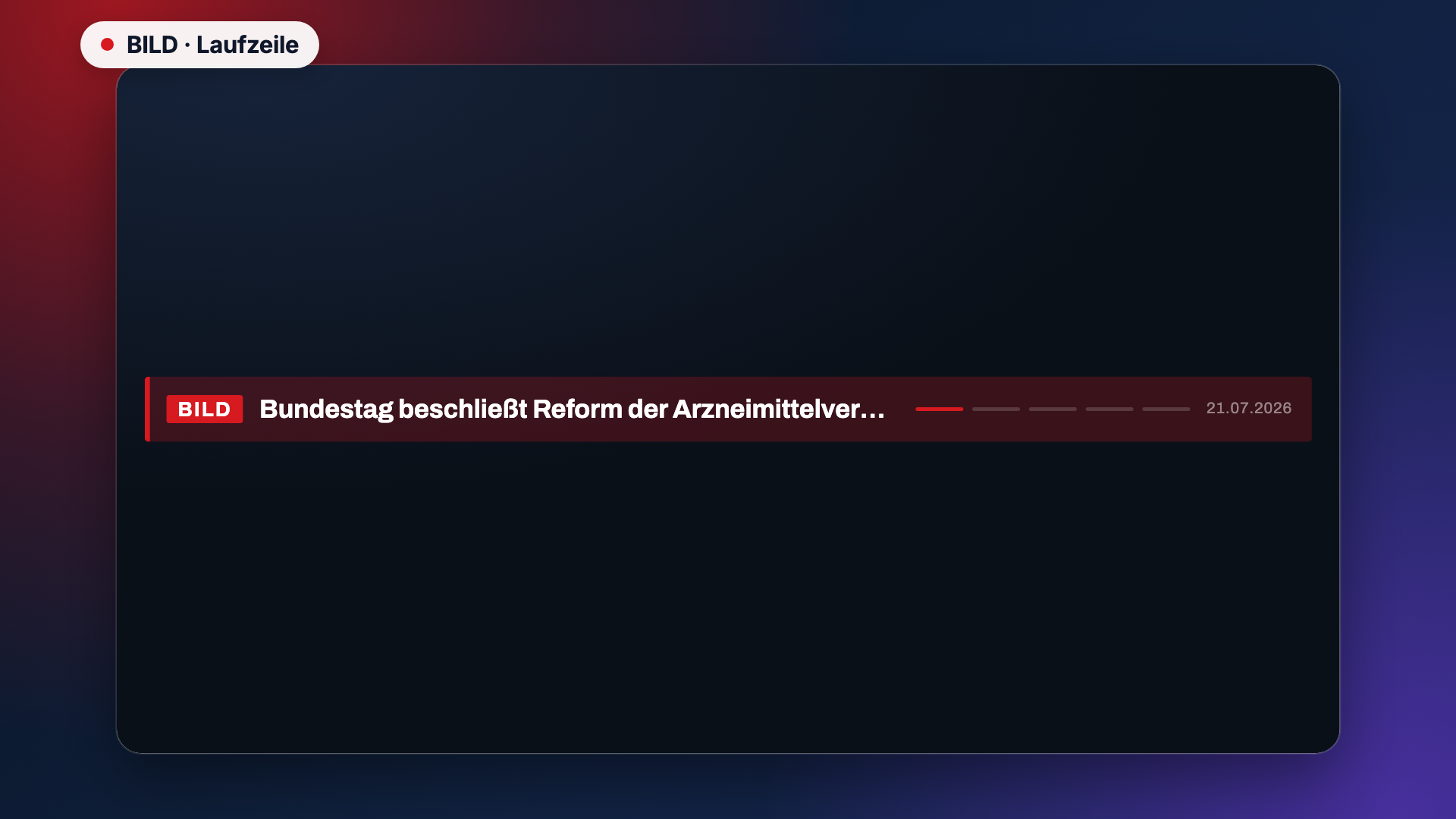 BILD in der Ansicht Laufzeile